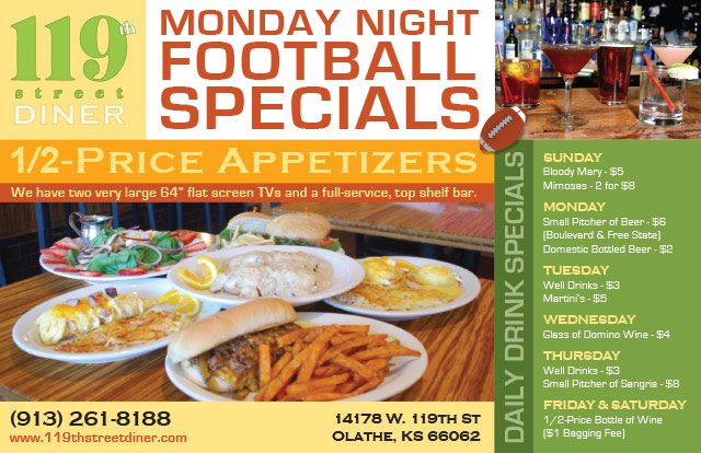 Diner Weekly Specials Flyer