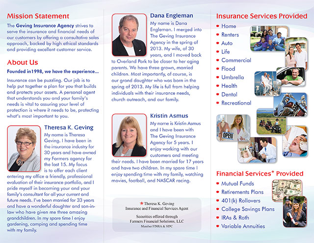 Farmer's Insurance Tri-fold Brochure