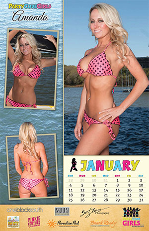 Party Cove Girls 2015 Calendar - January
