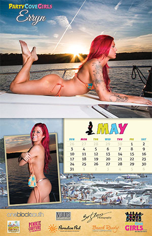 Party Cove Girls 2015 Calendar - May