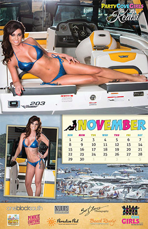 Party Cove Girls 2015 Calendar - November