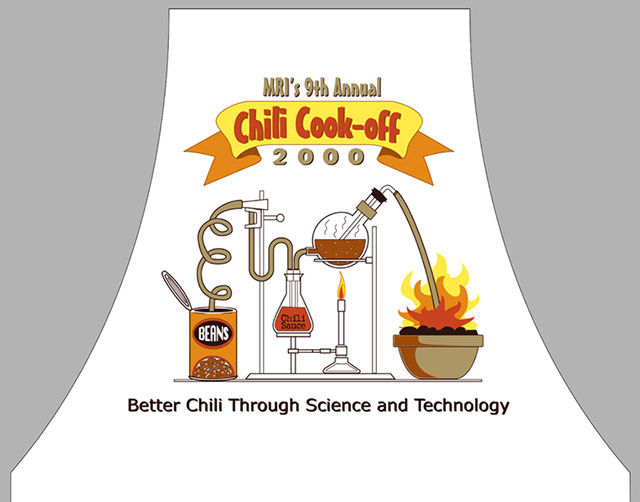 Chili Cook-off Apron Design for Research Institute