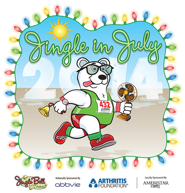 Jingle in July Run T-shirt Design - Arthritis Foundation
