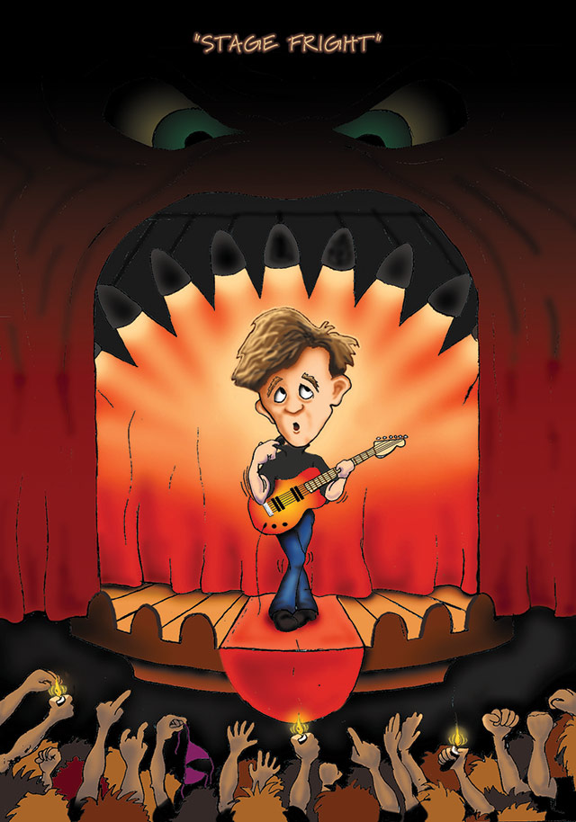 Stage Fright Concept Illustration