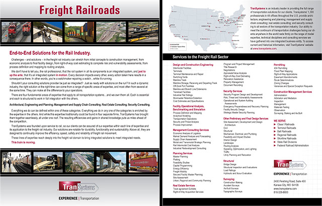 Freight Railroads Cut Sheet