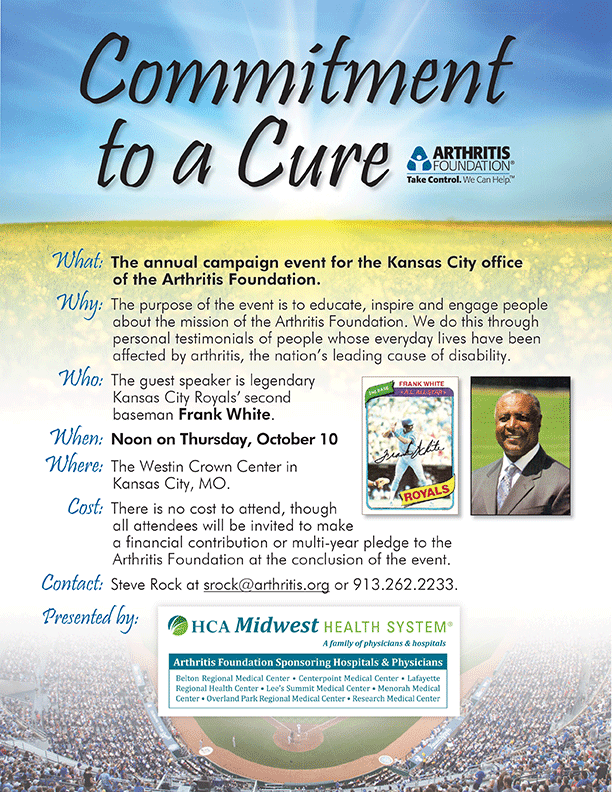 Arthritis Foundation - Commitment to a Cure - Breakfast With Frank White Flyer
