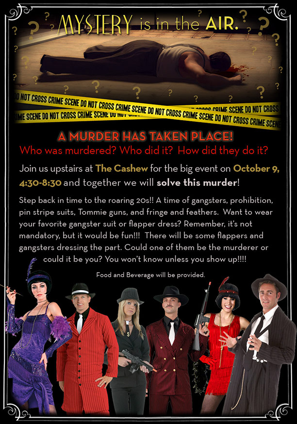 Murder Mystery 1920's-themed Corporate Event Flyer