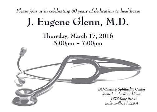 Doctor or Physician Retirement Reception Party Invitation