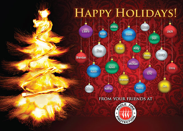 Fire Protection Engineer Firm's Christmas Card - Front Cover