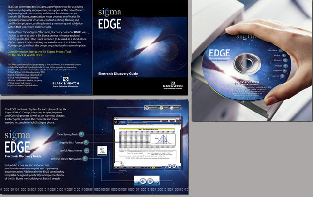 6-Sigma EDGE CR-ROM Software - Jewel Case Insert & CD Label