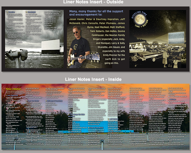 Time & Motion Band's Album CD packaging design