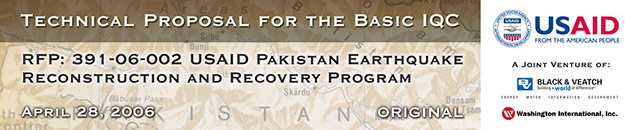 Binder Spine for Pakistan Earthquake Recovery Program Proposal