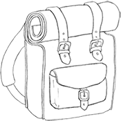 Rolltop Backpack Illustration