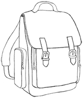 Rucksack Backpack Illustration