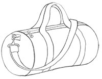 Barrel Duffle Bag Illustration