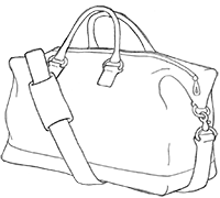 Weekender Duffle Bag Illustration
