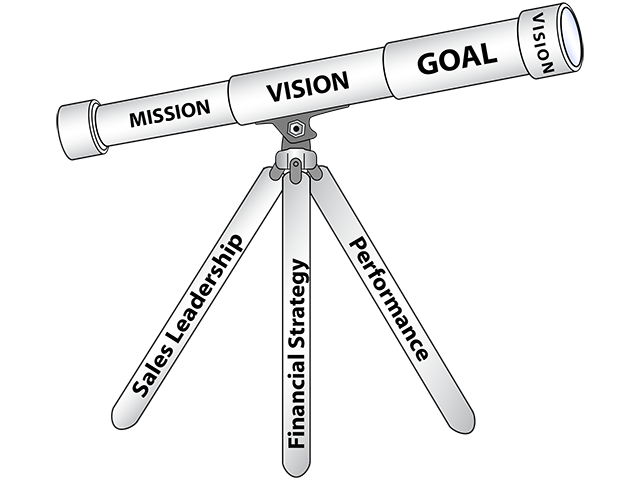 Telescope Corporate Concept Illustration
