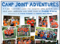 Arthritis Foundation 
Camp Joint Adventures Poster