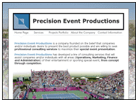 Precision Event Productions Web Site